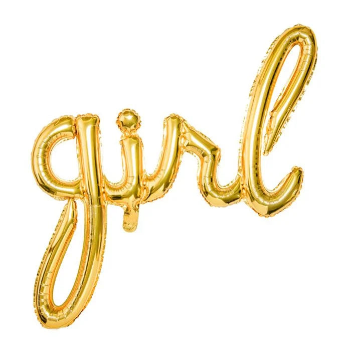 Letterballon "Girl" - goud