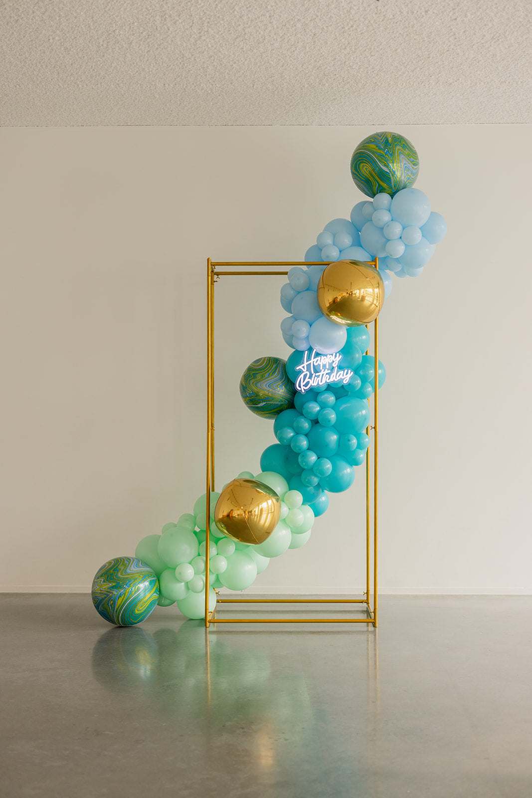 ballondecoratie in frame