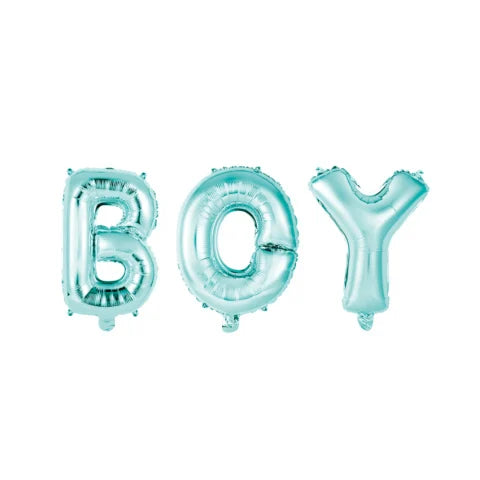 Letterballon "Boy" - blauw