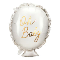 Folieballon "Oh Baby" - wit