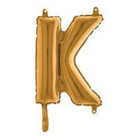 Letterballon "K" - goud