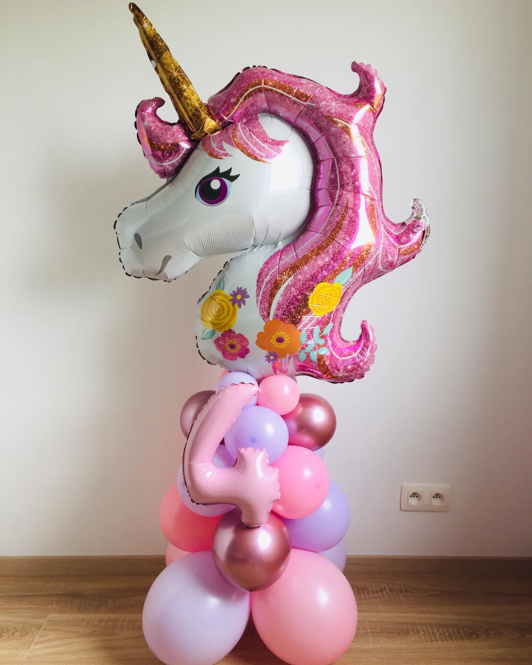 Ballonboeket "Unicorn" - pastel