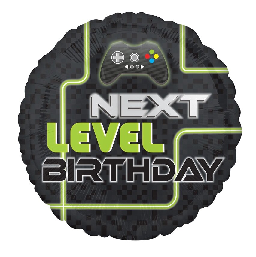 Folieballon "Next Level Birthday"