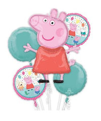 Folieballon "Peppa Pig" ballonbundel 5 stuks