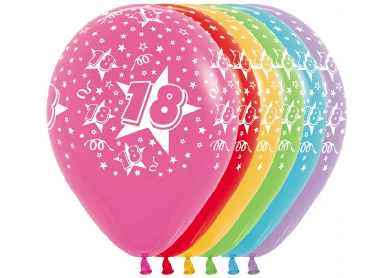 Latex ballon 5 stuks "18"