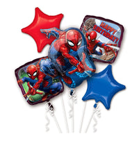 Folieballon "Spiderman" ballonbundel 5 stuks