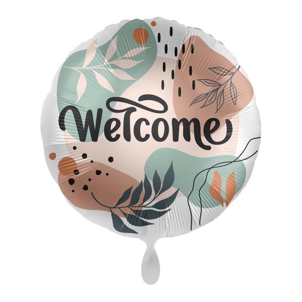 Folieballon "Welcome" - watercolors