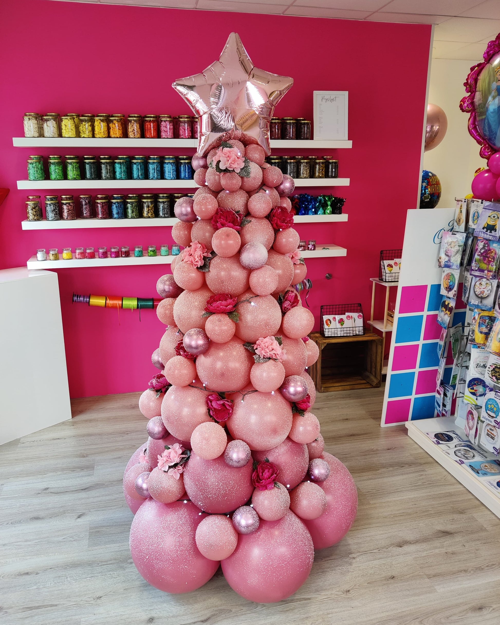 ballonndecoratie kerstboom