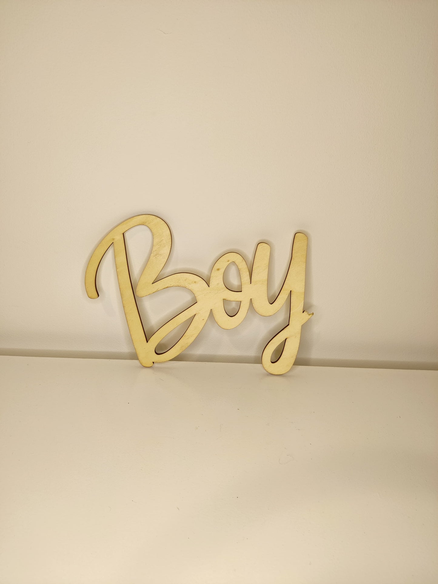 Cut-out "Boy" hout - naturel