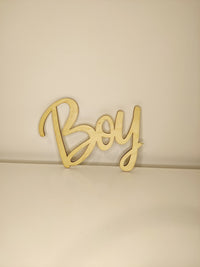 Cut-out "Boy" hout - naturel