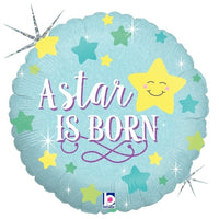 Folieballon "A Star Is Born" - blauw