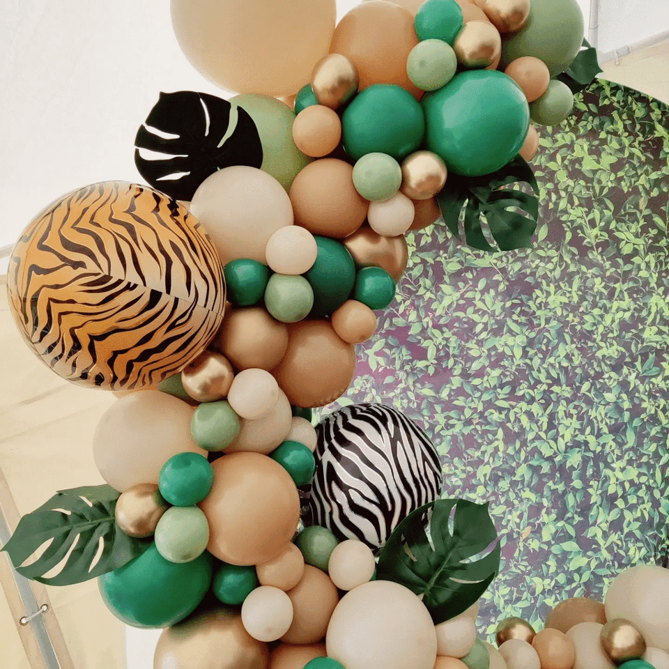 ballondecoratie detail jungle