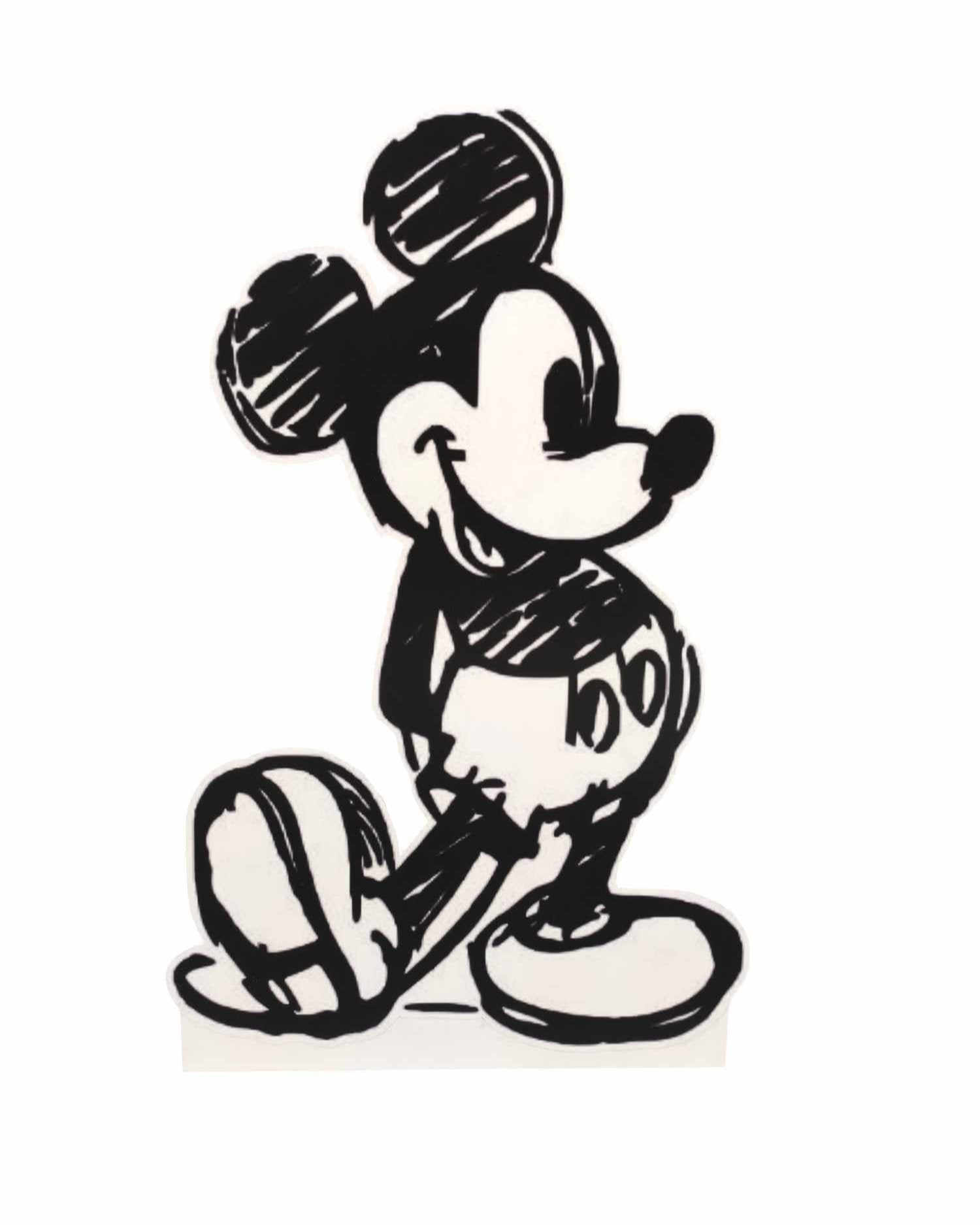 cut-out Mickey Mouse