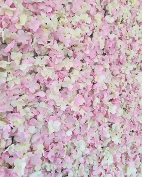 detail backdrop roze bloemen