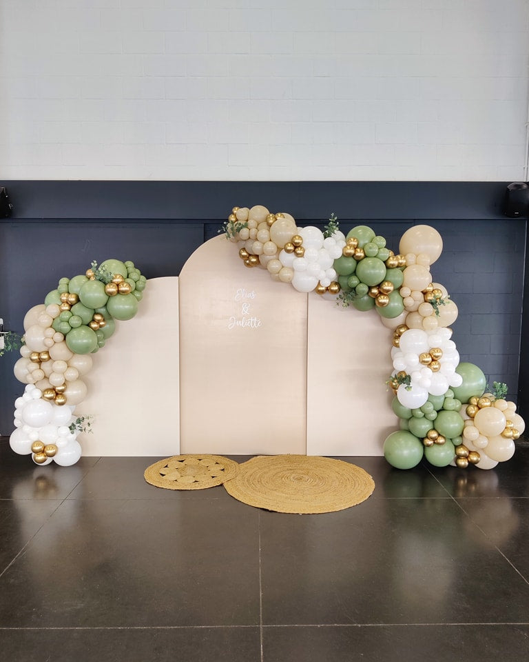 backdrops met ballondecoratie