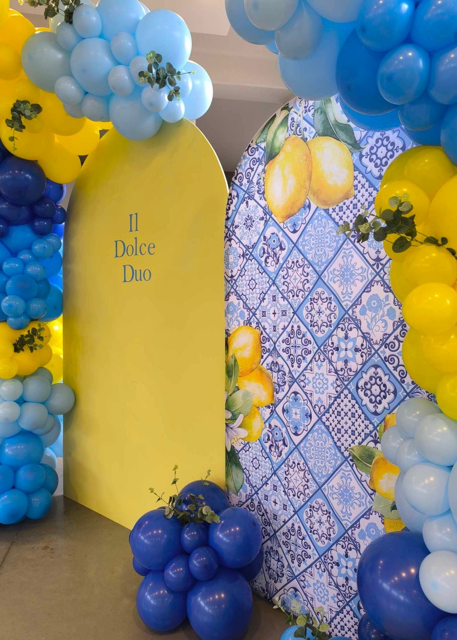 detail backdrop capri met ballonnendecoratie