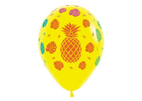 Latex ballon 5 stuks ananas