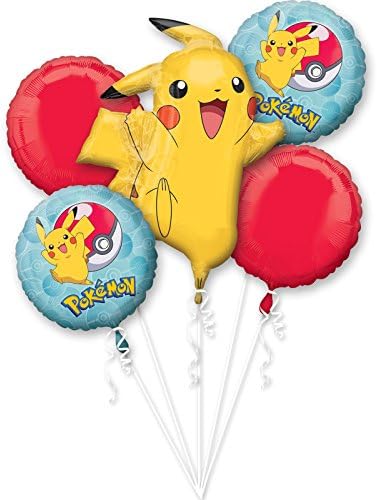 Folieballon "Pokémon" ballonbundel 5 stuks