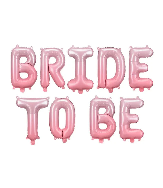 Letterballon "Bride To Be" - roze