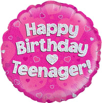 Folieballon "Happy Birthday Teenager"