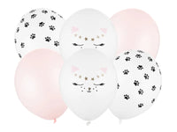 Latex ballon 6 stuks "Kitty Cat"