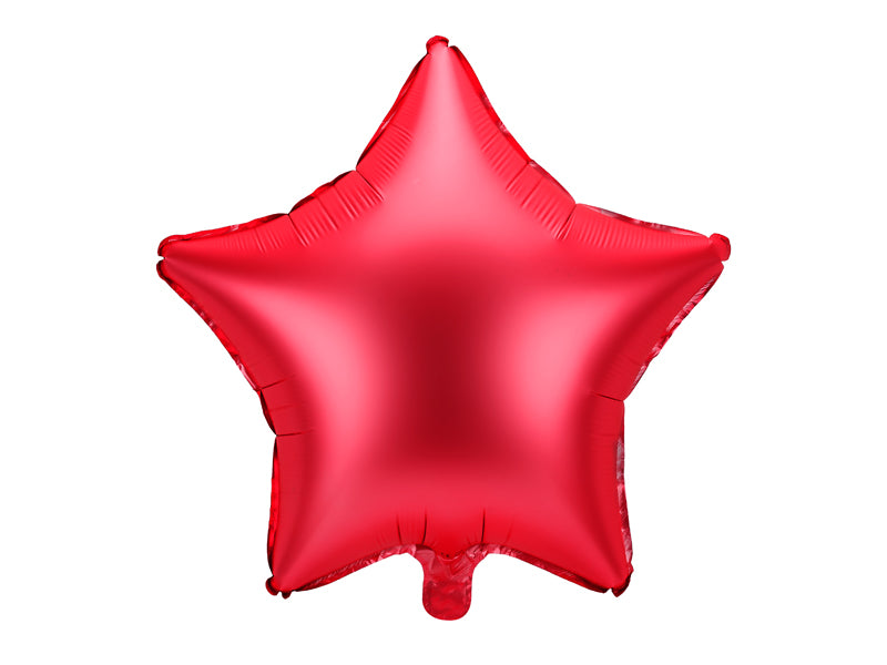 Folieballon stervorm Partydeco - rood