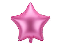 Folieballon stervorm Partydeco mat roze - 16 inch