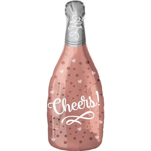 Folieballon "Cheers!" - rosé