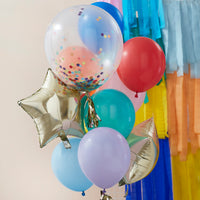 Folieballon multicoloured ballonbundel 11 stuks