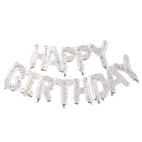 Letterballon "Happy Birthday" multicoloured confetti