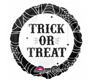 Folieballon "Trick or Treat" - zwart-wit