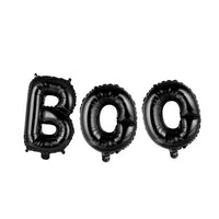 Letterballon "Boo" - zwart