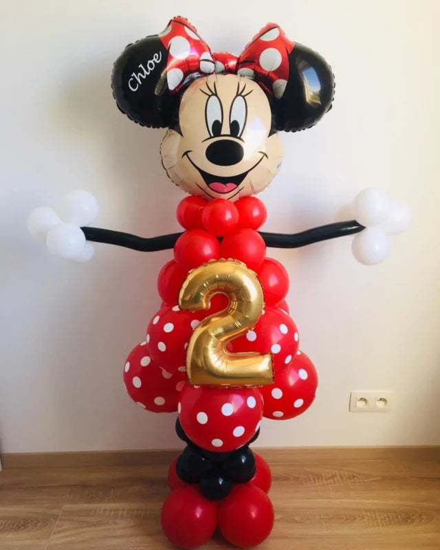 Ballonboeket "Minnie Mouse" - rood