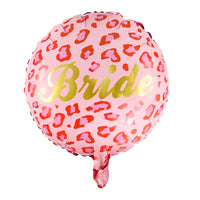 Folieballon "Bride" luipaardprint - mix