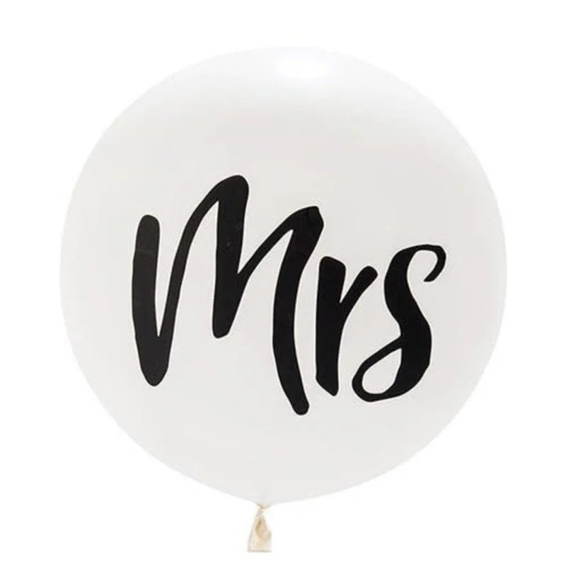 Latex ballon "Mrs" xl