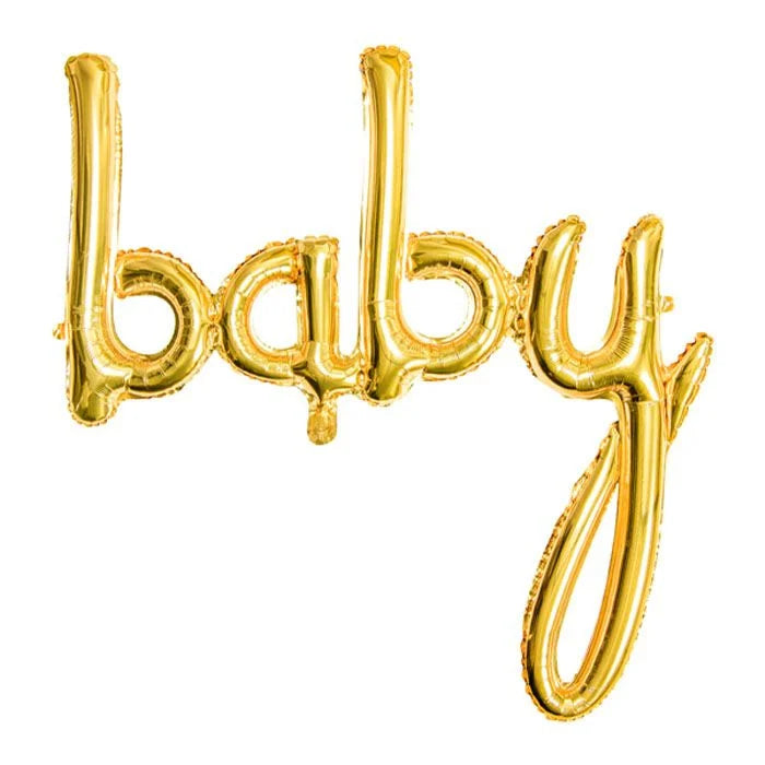 Letterballon "Baby" - goud