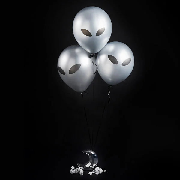 Latex ballon 5 stuks alien