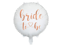 Folieballon "Bride To Be" - wit