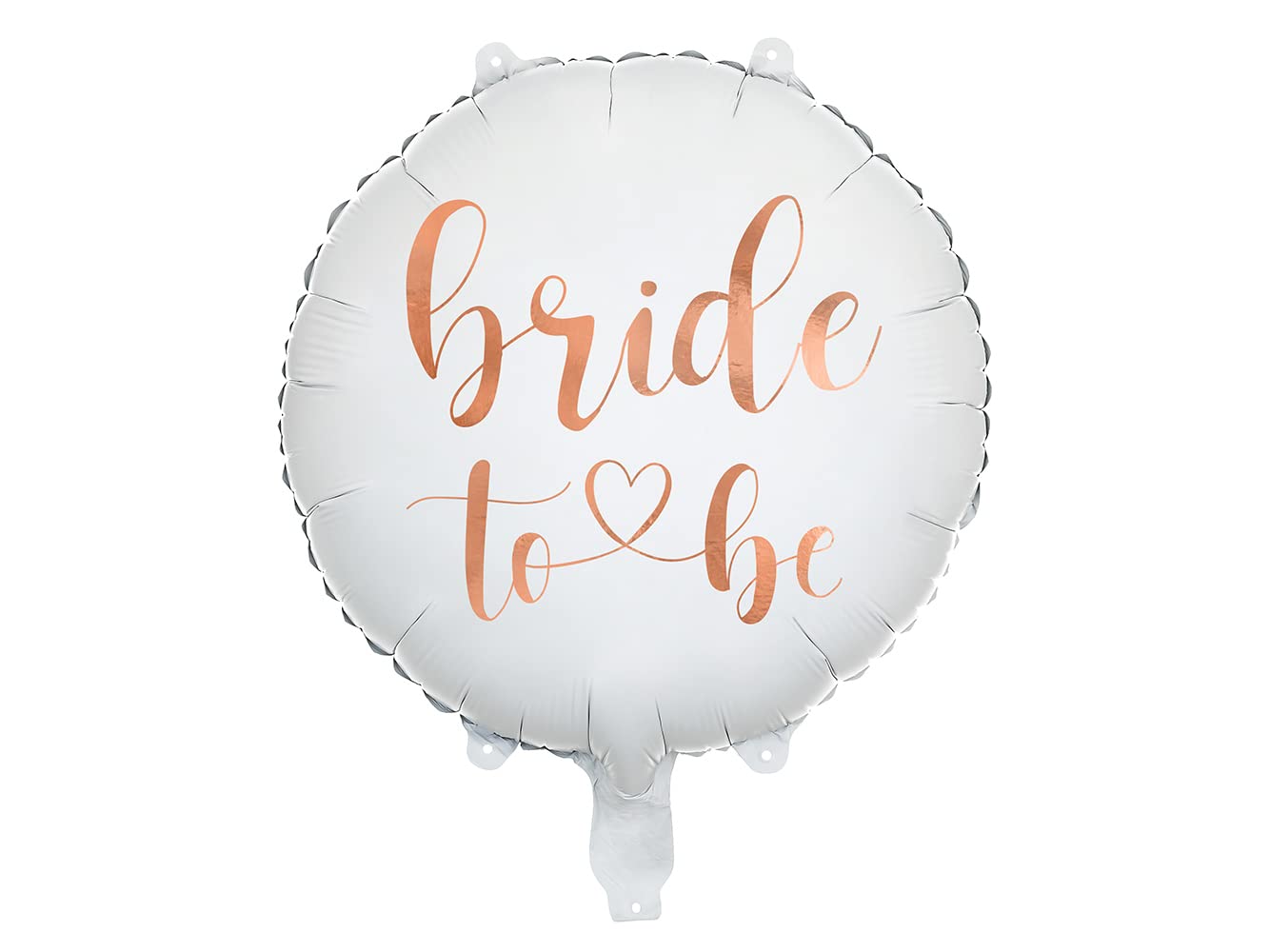 Folieballon "Bride To Be" - wit