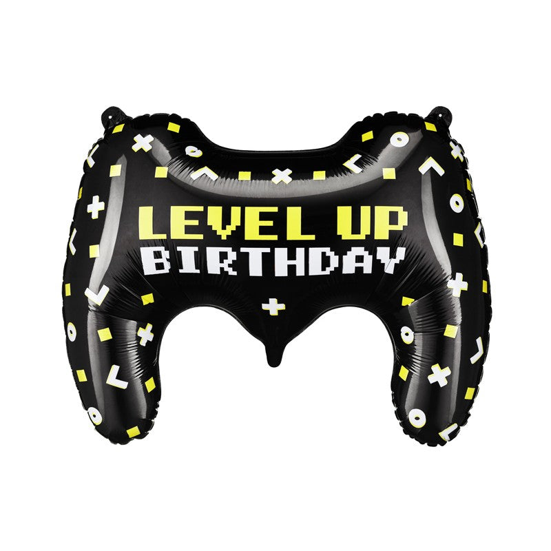 Folieballon "Level Up Birthday"