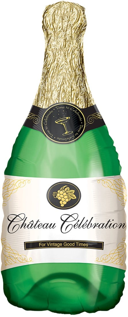 Folieballon "Chateau Célébration" champagnefles