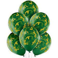 Latex ballon 5 stuks "Camouflage"