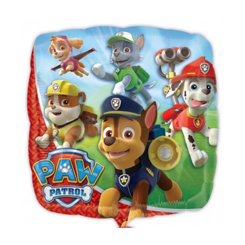 Folieballon "Paw Patrol" vierkant