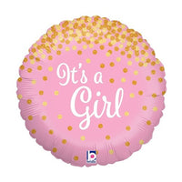 Folieballon "It's A Girl" - roze