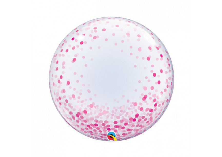 Bubbelballon confetti - roze