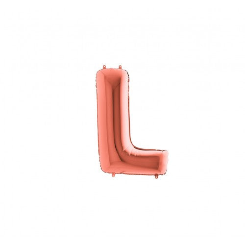 Letterballon "L" - rosé