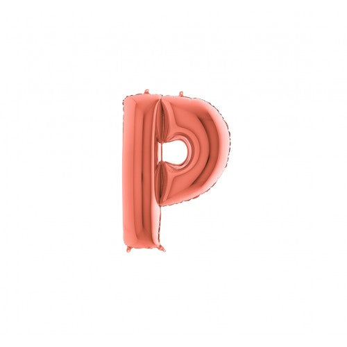 Letterballon "P" - rosé