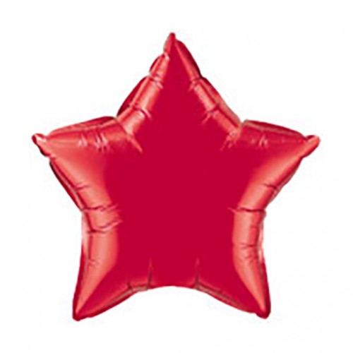 Folieballon stervorm - rood