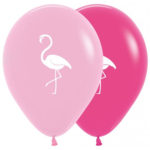 Latex ballon 12 stuks flamingo