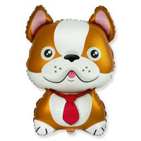 Folieballon "Bulldog" - bruin